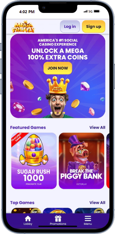 Megafrenzy Sweepstakes Casino