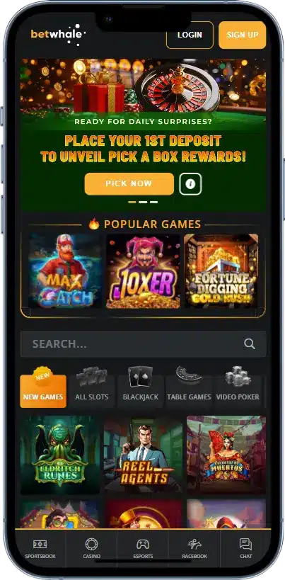 BetWhale Casino App
